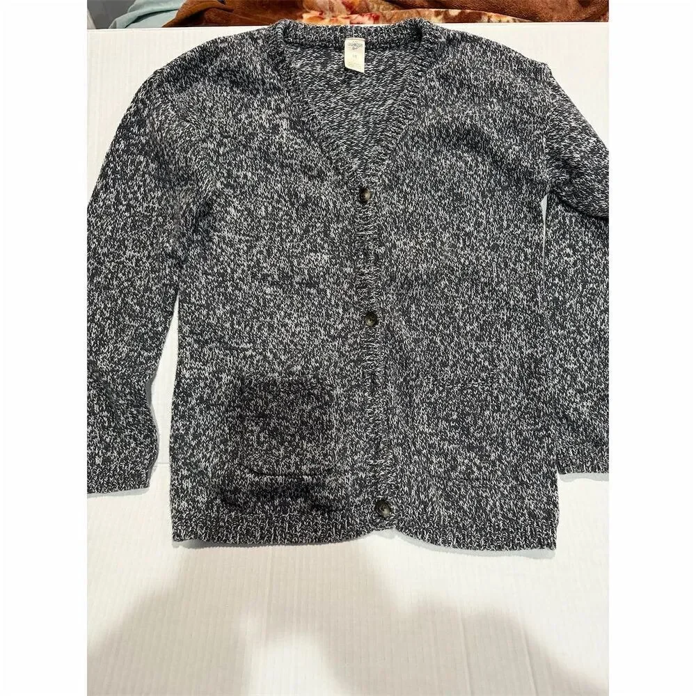 OshKosh B'gosh unisex Marled Knit Cardigan Sweater Size 10 Multicolor